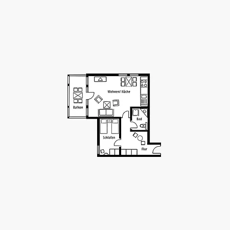 Duenenpark - Komfortplus Mit 1 Schlafzimmer Und Balkon Im Dachgeschoss 148